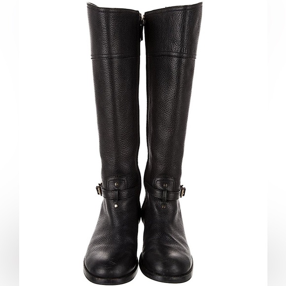 Tory Burch Black Leather Riding Boots knee high boots - Picture 3 of 16